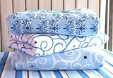 Caden Lane Luxe Collection Changing Pad Cover - Blue Damask