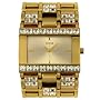 GUESS? Women's 10591L Gold-Tone Crystal Accented Watch