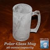 Box of 2 - Polar Ice - 26 ounce Glass Beverage / Beer Mug - Heavy 26 oz capacity cup