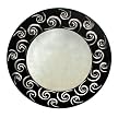 Round Metal Wall Mirror - Black (Medium)