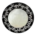 Round Metal Wall Mirror - Black (Medium)