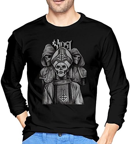 Ghost Bc Without Makeup Sketch Poster T Shirt Mens Long-Sleeve Black