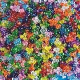 Plastic Goldilock Tri-Beads, 11mm, 1-Lb. (Bag of 3100)-Crystal Clear