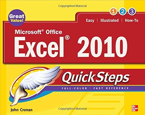 By John Cronan Microsoft Office Excel 2010 QuickSteps (2nd Second Edition) [Paperback]
