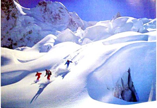 3 Skiers on the mountain slopes
