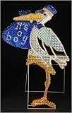 5' Holographic Stork It's A Boy Rope Light Yard Art