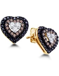 0.50 cttw. Diamond Ladies Fashion Earring 14K Yellow Gold