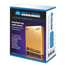 Whole House FM Transmitter -Gold Edition: Stereo FM Transmitter, MP3 FM Transmitter, iPod FM Transmitter, Auto FM Transmitter, Car FM Transmitter