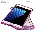 Galaxy Note 7 Case, POETIC Affinity Series Premium Thin/No Bulk/Clear/Dual material Protective Bumper Case for Samsung Galaxy Note 7 (2016) Pink/Clear