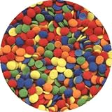 Colorful Cake Decorations - Assorted ROUND EDIBLE Candy Confetti Sprinkles for Cakes, Cupcakes & Cookies
