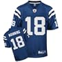 Peyton Manning Jersey: Reebok Blue Replica #18 Indianapolis Colts Jersey - Large