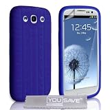 Samsung Galaxy S3 Tasche Silikon Reifen Lauffl�che H�lle - Blauvon "Yousave Accessories�"