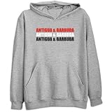 Sweatshirt Heather Gray  Triple Color Antigua & Barbuda  Country