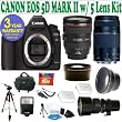 BRAND NEW CANON EOS 5D MARK II w/ CANON 24-105 L LENS + CANON 75-300 ZOOM LENS + .45X WIDE ANGLE LENS + 2X TELEPHOTO LENS + 16GB HIGH SPEED MEMORY CARD CLASS 10 + 3 YEAR CELLTIME WARRANTY
