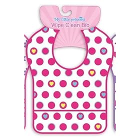 Circles My Little Princess Easy Wipe Clean Baby Bib PVC Waterproof