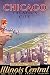 CHICAGO VACATION CITY 1933 WORLD'S FAIR LAKE FRONT ILLINOIS CENTRAL THE ROAD OF TRAVEL LUXURY VINTAGE POSTER REPRO
