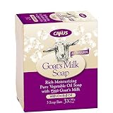 Canus Goat's Milk Rich Pure Moisturizing Vegetable Oil Soap, Orchid Oil, 15 oz, 3 ct, 2 ct (Quantity of 3)