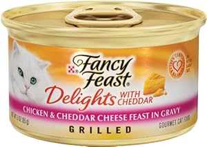 Purina Fancy Feast Delights with Cheddar Chicken, Grilled 3-Ounce (Pack of 24) Purina Fancy Feast Delights with Cheddar Chicken, Grilled 3-Ounce (Pack of 24)