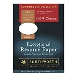 Exceptional Resume Paper, 24 lb., 100 Sheets, White