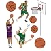 Instant Murals Basketball Wall Transfer Stickers - Sports Balls and Players