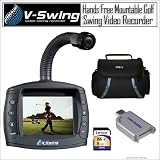 V-SWING Hands Free Mountable Golf Swing Video Recorder Bundle