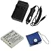 New Replacement Charger + Battery for Sanyo Xacti VPC-E760 / VPC-E760P / VPC-E760GL
