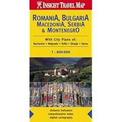 Romania and Bulgaria Insight Travel Map