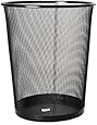 Rolodex Mesh Round Wastebasket, 11-1/2 Diameter x 14-1/4 H, Black (22351)