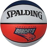 Spalding Charlotte Bobcats Full Size Rubber Basketball