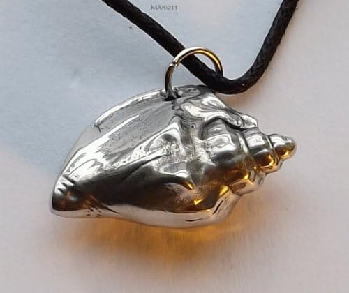Conch Shell - Pewter Pendant - Seaside Ocean