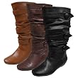 Journee Collection Button Trim Slouchy Boots Journee Collection Button Trim Slouchy Boots