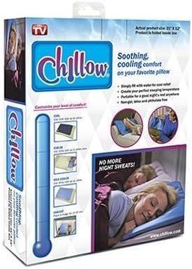 New CHILLOW Cooling Pillow Pad Device Insert Comfort Sleeping Therapy