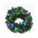 Neo Neon #LW030DFARC004-B/G/R/Y/4.5 30   Mult Light Battery Operated Wreath