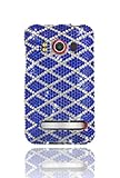 HTC Evo 4G Full Diamond Graphic Case - Blue Checker (Free HandHelditems Ske ....