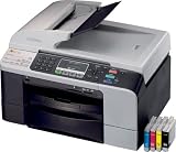 Brother MFC 5860CN - Multifunction ( color ) - ink-jet - copying (up to): 22 ppm (mono) / 20 ppm (color) - printing (up to): 30 ppm (mono) / 25 ppm (color) - 350 sheets - 33.6 Kbps - USB, 10/100 Base-TX