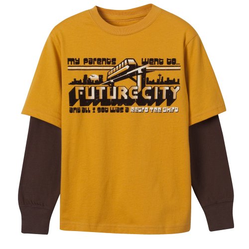 Mossimo Supply Co. Yellow BB LS Convertible Tee 
