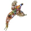 Sports Afield(Pheasant Days) Shaped Jigsaw Puzzle by James Meger 685pc