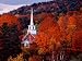 Autumn Colors and First Baptist Church of South Londonderry, Vermont, USA Photographi...