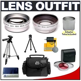 2x Digital Telephoto Professional Series Lens (52mm) + 0.45x Digital Wide Angle Macro... by Merkury