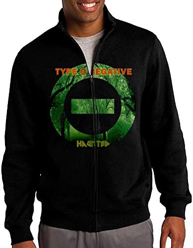 Hiro Men's Sweatshirt Type O Negative Full-zip Hoodie Jacket L Black