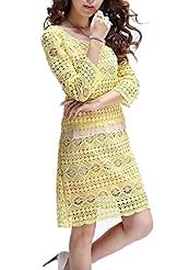 Spring Organza Lace Long Sleeves  Dress