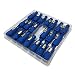 IMRELAX Portable 20pcs Blue PowerCon Plug Connector 20A AC Power Adapter Male PowerCon Stage Lighting Accessories