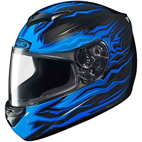 HJC Flame Block Adult CS-R2 Street Bike Motorcycle Helmet - MC-2 / Medium HJC Flame Block Adult CS-R2 Street Bike Motorcycle Helmet - MC-2 / Medium