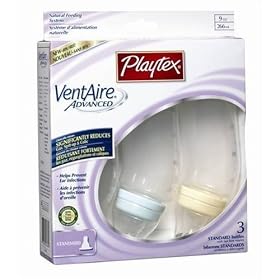 Playtex Baby VentAire ADVANCE Standard Bottle 9 oz - 3 Pack