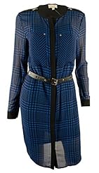 Animal Print Leopard Print Polyester Long Sleeves Belted  Shirt  Dress