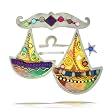 Harmonious Libra the Scales Zodiac Pin from the Artazia Collection #902 MP