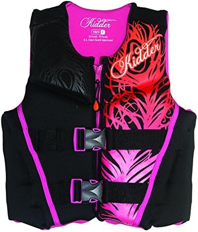 Kidder Youth Hinged Flexback Biolite Life Jacket, Pink