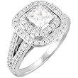 14K White Gold Diamond Engagement Ring Semimount - 0.75 Ct. - DOES NOT INCLUDE CENTER STONE