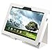 kwmobile Elegant synthetic leather case for Asus Transformer Pad Infinity TF700 / TF700T in white with convenient STAND FEATURE
