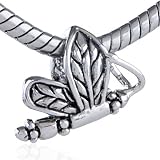 Pandora Style Bead Silver Dragonfly European Charm Bead Fits Pandora Bracelet